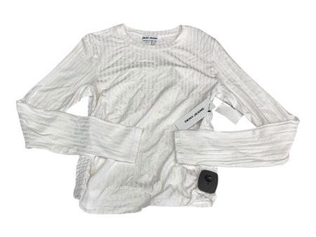 Top Ls By Dkny In White, Size:S Cheap