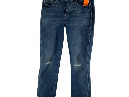 Jeans Straight By White House Black Market In Blue Denim, Size: 2 Online now