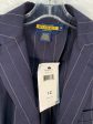 Blazer Designer By Ralph Lauren Collection In Blue & White, Size: L For Sale