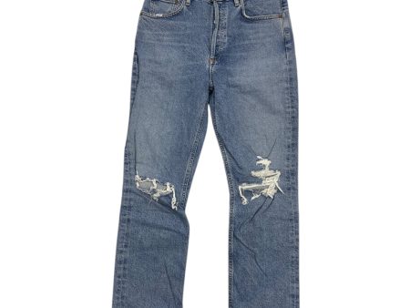 Jeans Boot Cut By Agolde In Blue Denim, Size: 4 Online