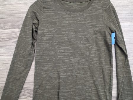 Athletic Top Long Sleeve Crewneck By Lululemon In Green, Size: 6 Supply