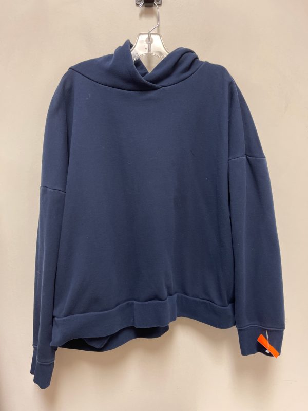 Athletic Sweatshirt Hoodie By Fabletics In Navy, Size: 2x Online now