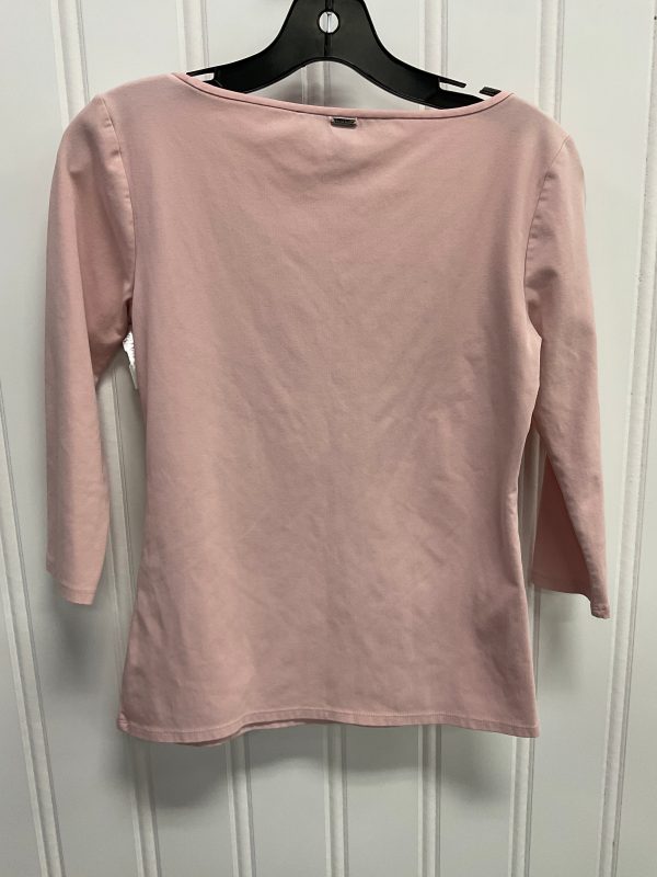 Top 3 4 Sleeve Basic By White House Black Market In Pink, Size: Xs For Cheap