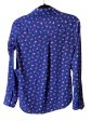 Blouse Long Sleeve By Express In Floral Print, Size: Xs Online Sale