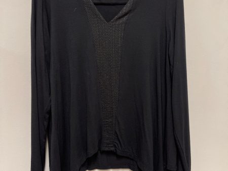 Top Long Sleeve By Adrianna Papell In Black, Size: L Discount