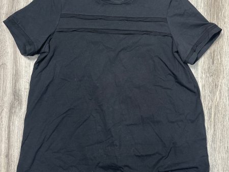 Top Short Sleeve By DOROTHEE SCHUMACHER In Black, Size: L Hot on Sale