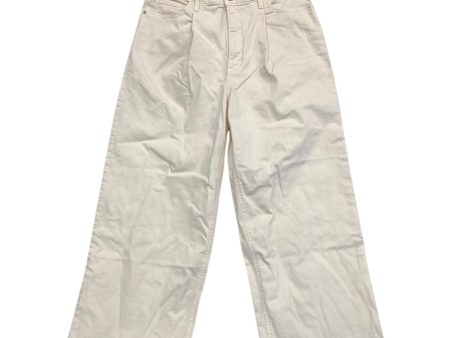 Jeans Wide Leg By Banana Republic In Tan, Size:14L Online Sale