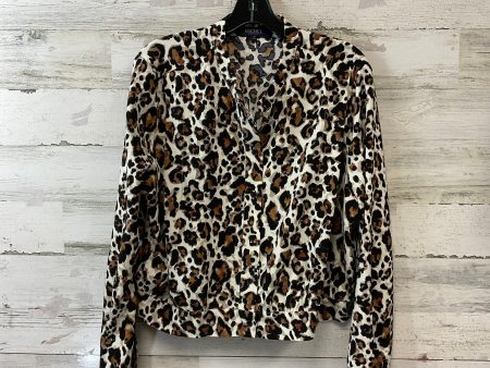 Blouse Long Sleeve By Rachel Roy In Animal Print, Size: L Supply