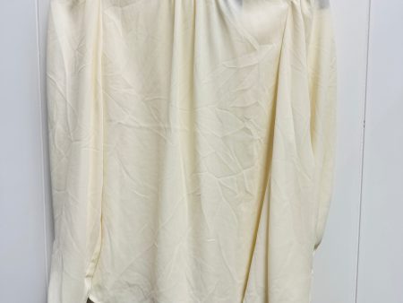 Blouse Long Sleeve By Express In Cream, Size: S Hot on Sale