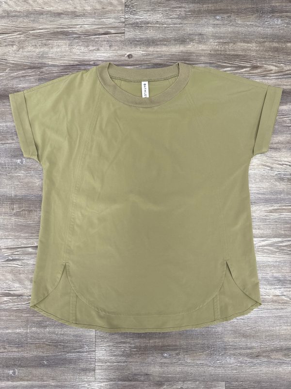 Athletic Top Short Sleeve By Athleta In Green, Size: S Supply