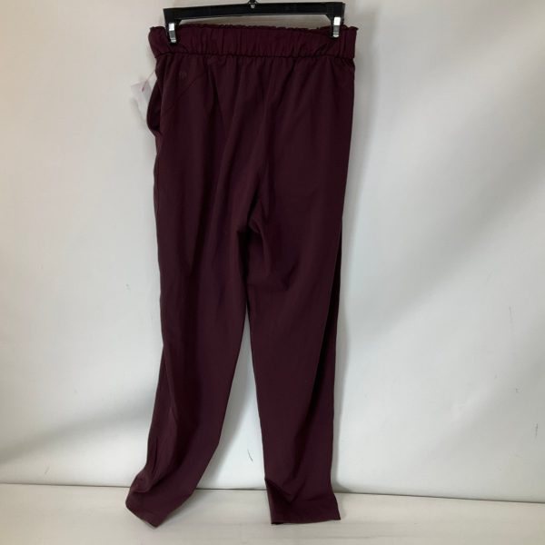 Athletic Pants By Lululemon In Maroon, Size: 4 Online Sale