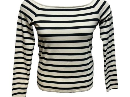 Off Shoulder Top Long Sleeve By J. Crew In Striped Pattern, Size: M For Sale