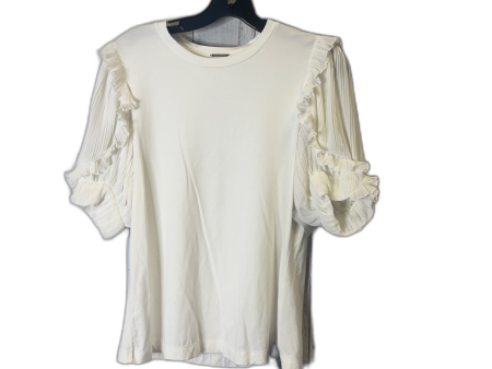 Top Short Sleeve By Elie Tahari In White, Size: M Supply