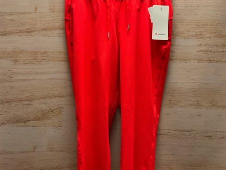 Athletic Pants By Lululemon In Red, Size: 10 Online Sale