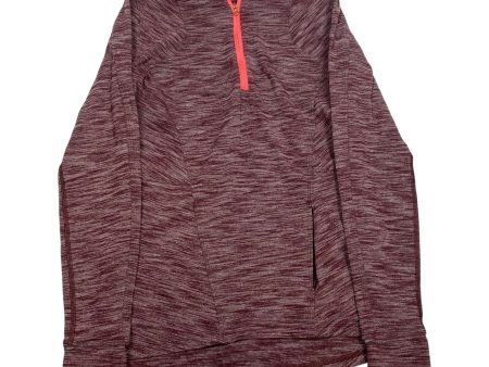 Athletic Top Long Sleeve Collar Designer By Lululemon In Red, Size: 6 For Sale