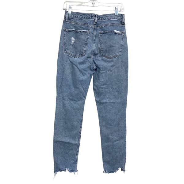 Jeans Skinny By Agolde In Blue Denim, Size:4 Cheap