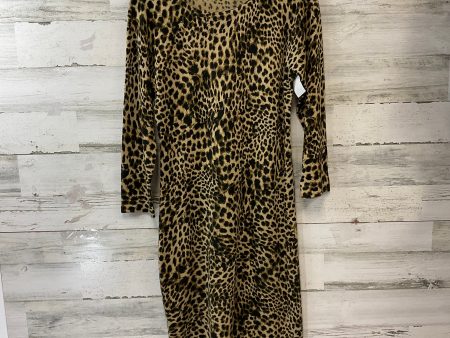 Dress Casual Midi By Calvin Klein In Animal Print, Size: S For Discount