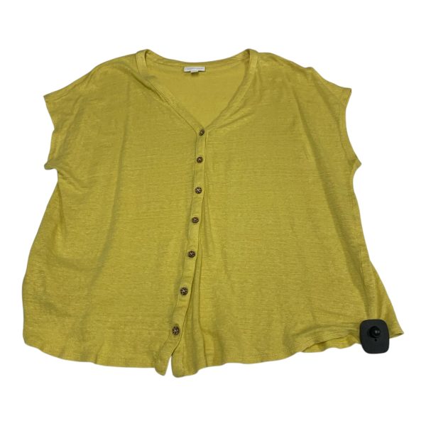 Top Short Sleeve Basic By J. Jill In Yellow, Size: L on Sale