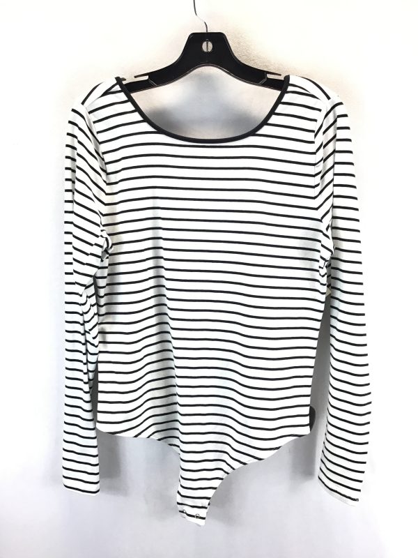 Bodysuit By Clothes Mentor In Striped Pattern, Size: L For Cheap