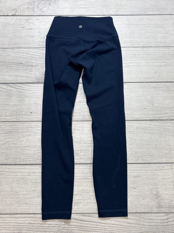 Athletic Leggings By Lululemon In Navy, Size: 4 For Sale