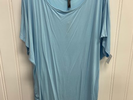 Top Short Sleeve Basic By Cmc In Blue, Size: 4x Cheap