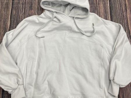 Athletic Sweatshirt Hoodie By Lululemon In Grey, Size: Xs For Cheap