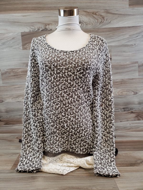 Top 3 4 Sleeve By Areve In Brown & Cream, Size: M Online