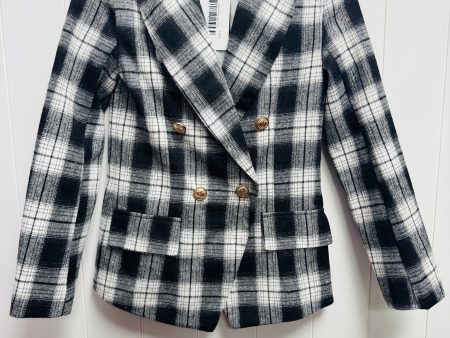 Blazer By Attitude In Black & White, Size: S Sale