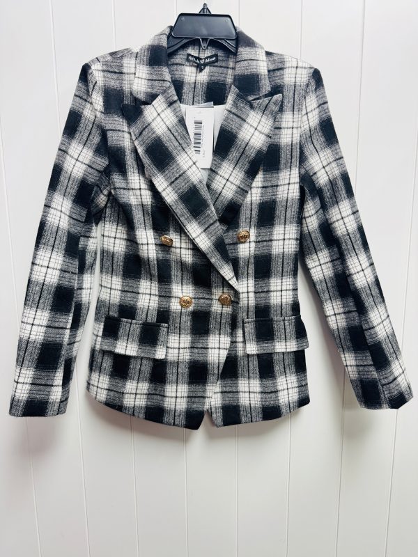 Blazer By Attitude In Black & White, Size: S Sale