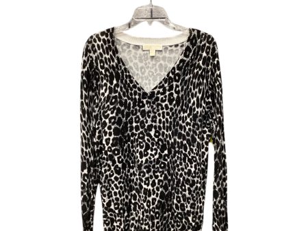 Sweater Designer By Michael Kors In Animal Print, Size: Xl on Sale