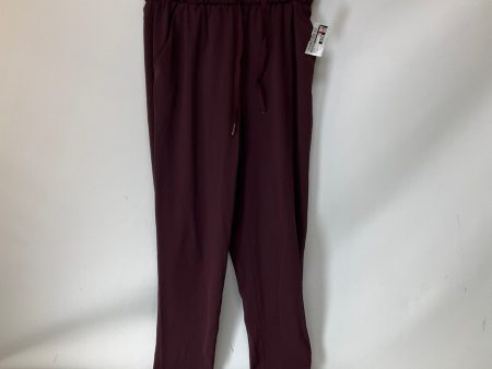 Athletic Pants By Lululemon In Maroon, Size: 4 Online Sale