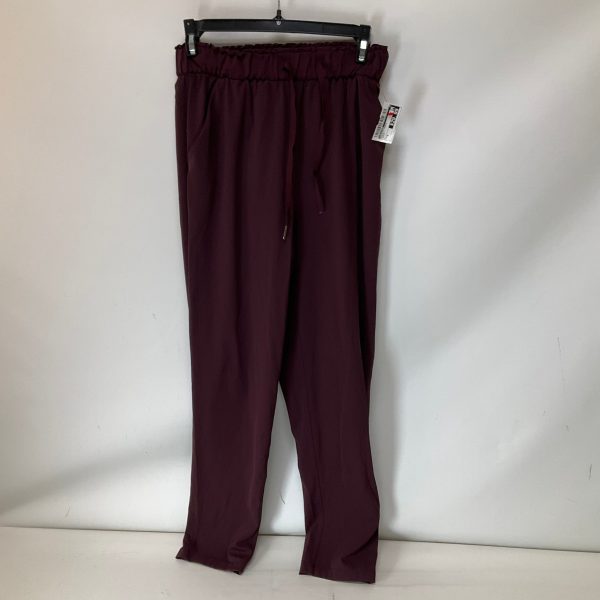 Athletic Pants By Lululemon In Maroon, Size: 4 Online Sale