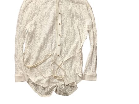 Top Long Sleeve Basic By Free People In White, Size: L Online Sale