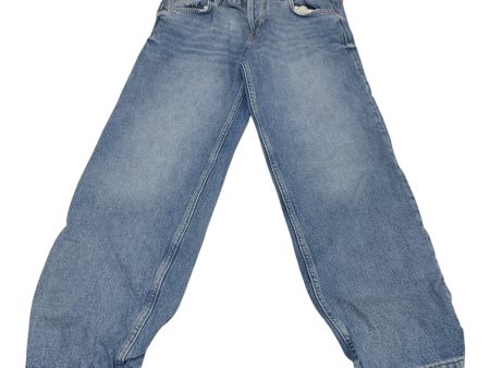 Jeans Straight By Zara In Blue, Size: 8 Online Sale