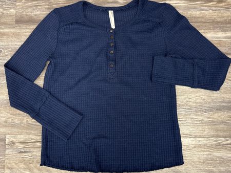 Top Long Sleeve By Anthropologie In Navy, Size: Xs Online now