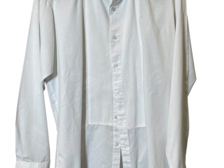 Blouse Long Sleeve By Cmc In White, Size: M Online Hot Sale