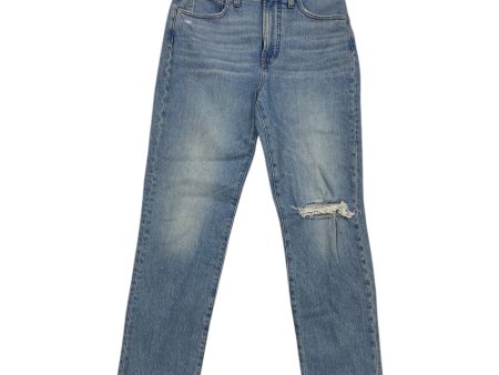 Jeans Straight By Madewell In Blue Denim, Size: 4 For Cheap