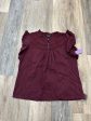 Blouse Short Sleeve By Lauren By Ralph Lauren In Maroon, Size: M Online