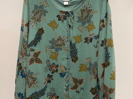 Blouse Long Sleeve By Cj Banks In Green, Size: 1x Sale