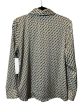 Blouse Long Sleeve By Rachel Zoe In Geometric Pattern, Size: M Online Sale