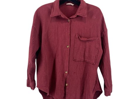 Top Long Sleeve By Altard State In Maroon, Size: S Fashion