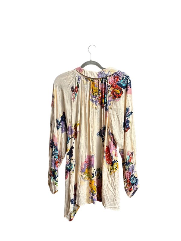 Blouse Long Sleeve By Free People In Peach, Size: S Discount