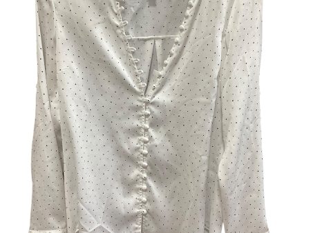 Blouse Long Sleeve By Express In Polkadot Pattern, Size: S on Sale