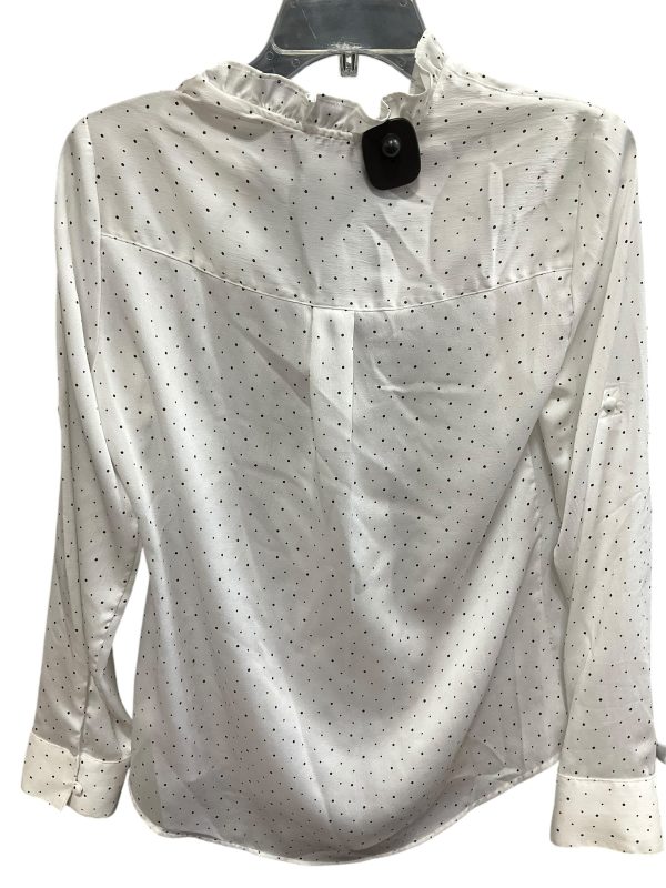 Blouse Long Sleeve By Express In Polkadot Pattern, Size: S on Sale