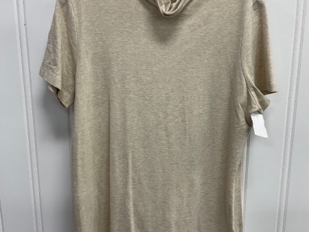 Top Short Sleeve Basic By Lands End In Beige, Size: L on Sale