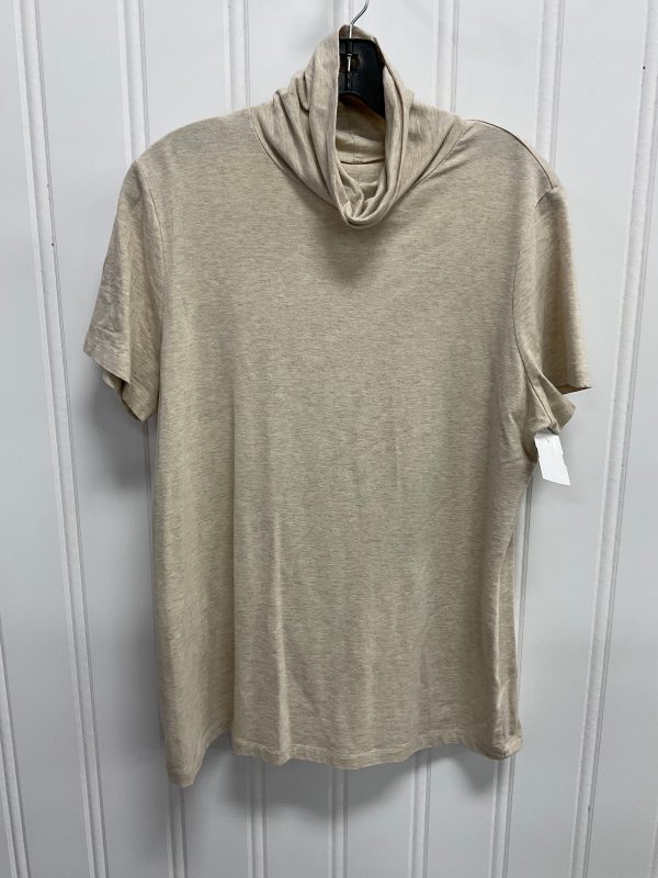 Top Short Sleeve Basic By Lands End In Beige, Size: L on Sale