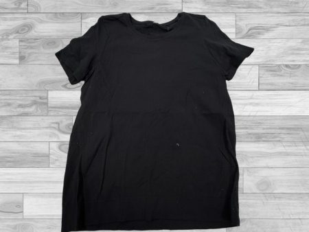 Athletic Top Short Sleeve By Athleta In Black, Size: M Online Hot Sale