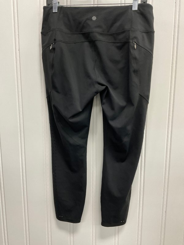 Athletic Leggings By Athleta In Black, Size: L For Discount