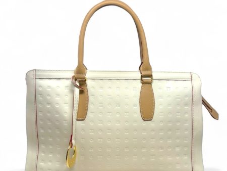 Business Top Handles Embossed Patent Leather Handbag By Arcadia, Size: Large Fashion