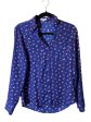 Blouse Long Sleeve By Express In Floral Print, Size: Xs Online Sale